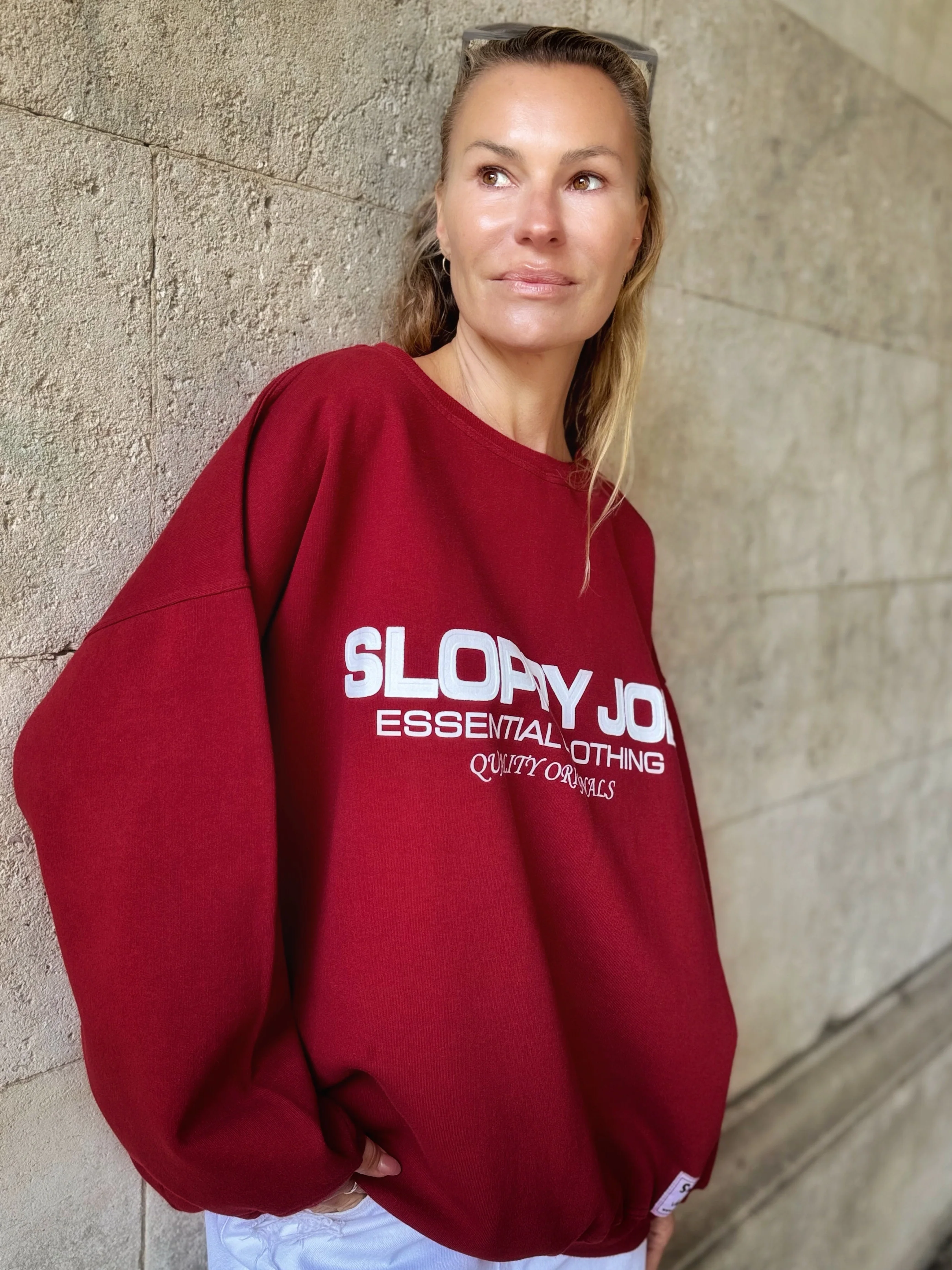 05 CLASSIC SQUARE SWEATSHIRT - Bordeaux