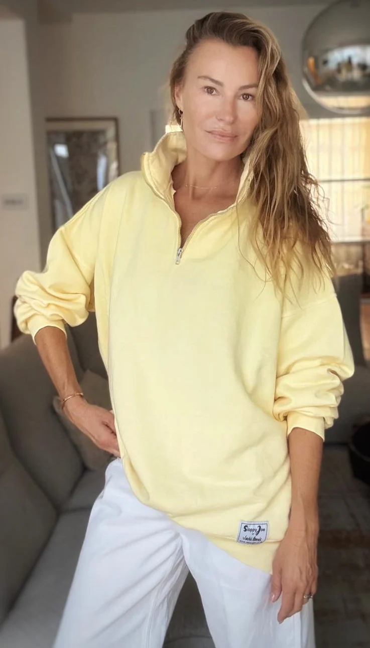 DIANA ZIP NECK - Butter Yellow - Image 2