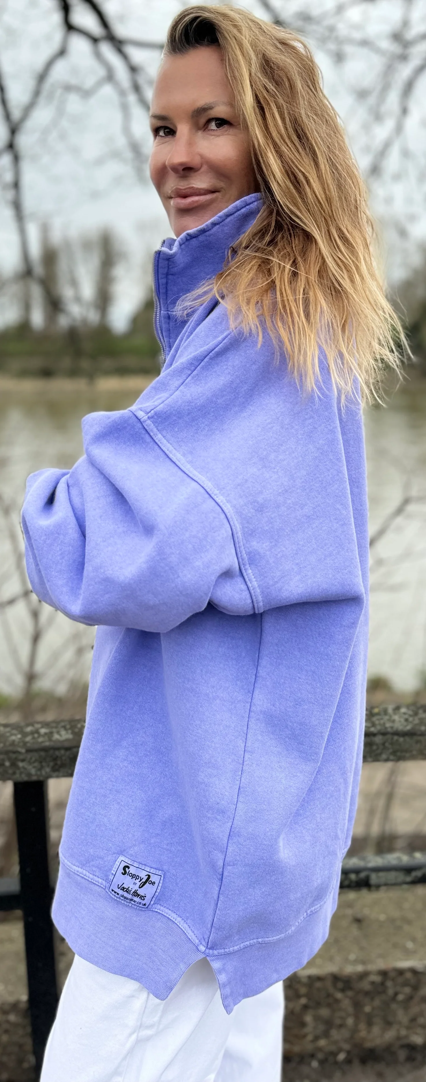 DIANA ZIP NECK - Soft Lilac - Image 4