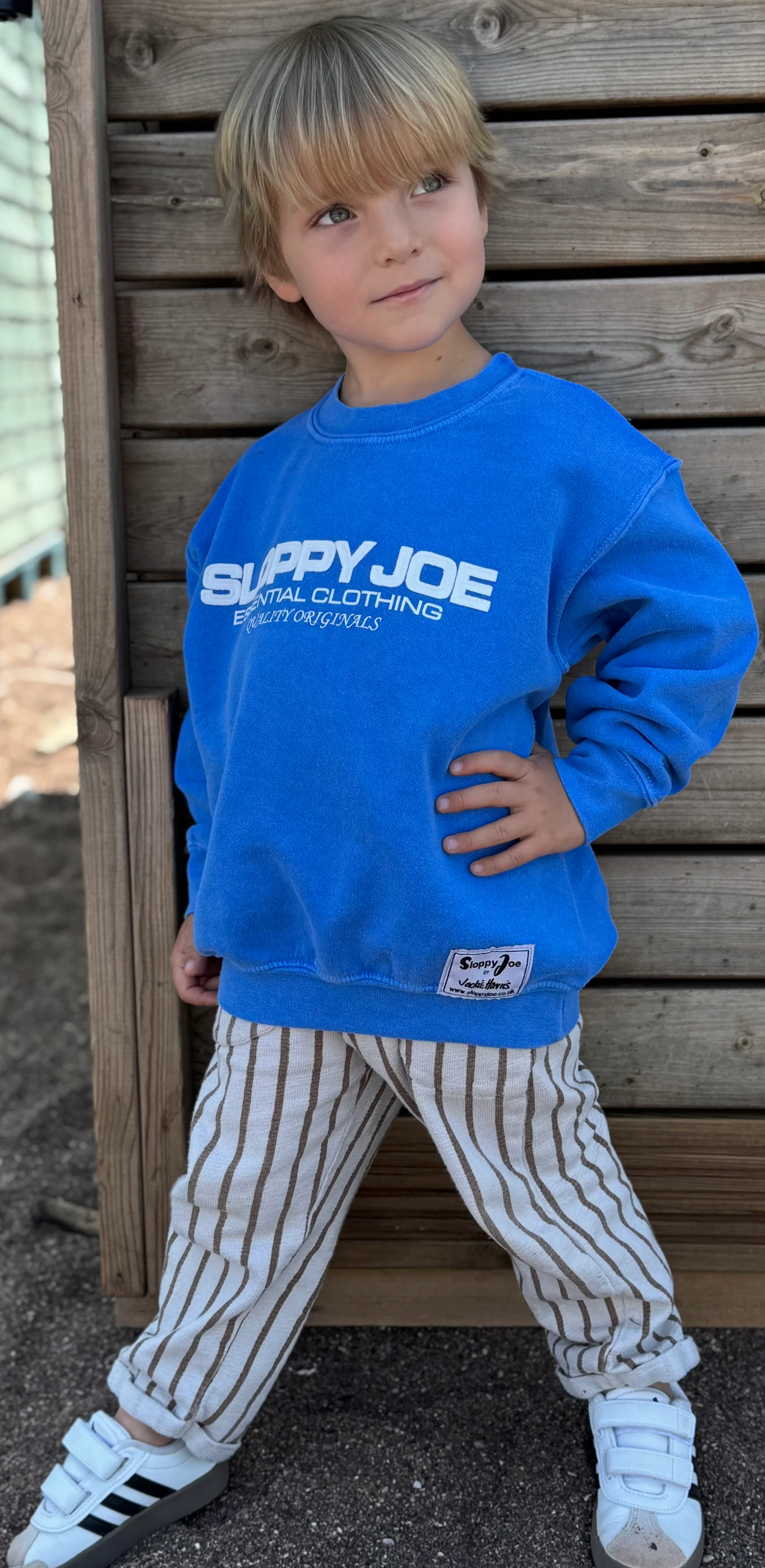 KID'S Oversized Sweatshirt - Diana Blue - Image 4